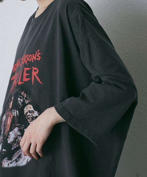 GOOD ROCK SPEED（グッドロックスピード）の「(GOOD ROCK SPEED)<ROSE BUD別注>マイケル・ジャクソンビッグT（Tシャツ/カットソー・レディース・ブラック・FREE）」の9枚目の写真