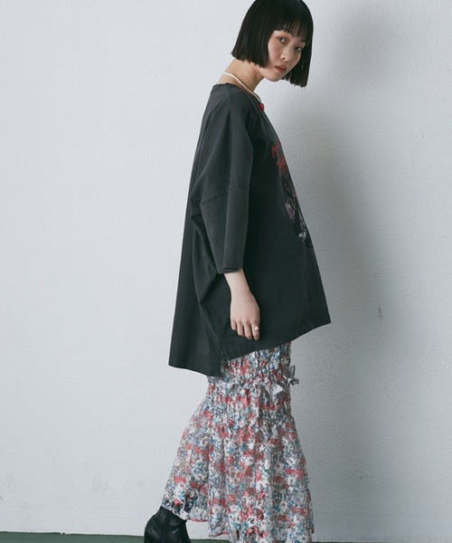 GOOD ROCK SPEED（グッドロックスピード）の「(GOOD ROCK SPEED)<ROSE BUD別注>マイケル・ジャクソンビッグT（Tシャツ/カットソー・レディース・ブラック・FREE）」の3枚目の写真