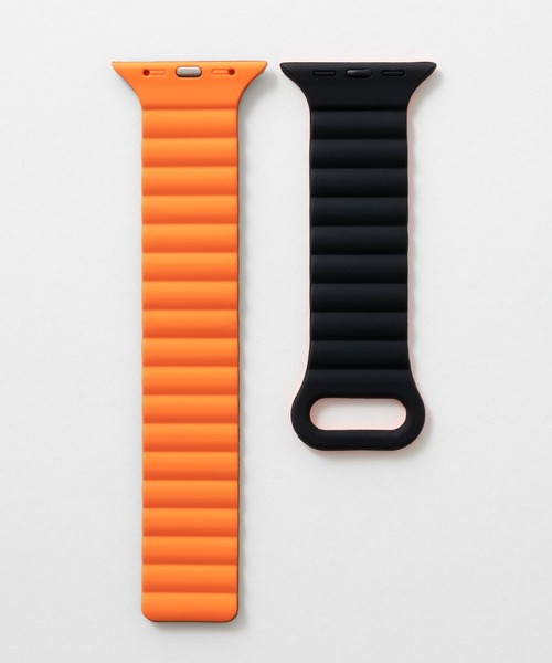 emonique(エモニーク)の「シリコン製 Apple Watch バンド スマートウォッチバンド【38/40/41/42/44/45/49mm対応】(デジタル腕時計・メンズ・ライトブルー/ベージュ/ホワイト×ブラック/ブラック×レッド/ブラック系その他/ブラック/ピンク/ネイビー/グリーン・42/38)」の4枚目の写真