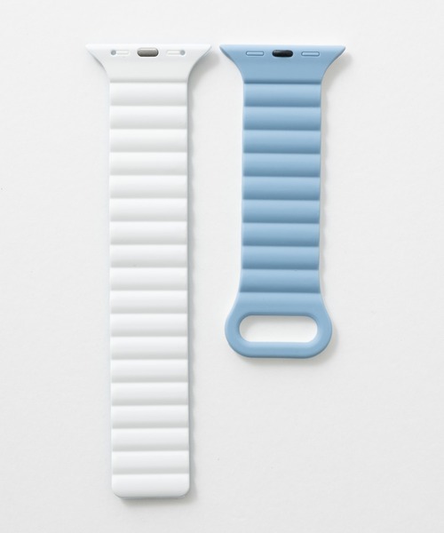 emonique(エモニーク)の「シリコン製 Apple Watch バンド スマートウォッチバンド【38/40/41/42/44/45/49mm対応】(デジタル腕時計・メンズ・ライトブルー/ベージュ/ホワイト×ブラック/ブラック×レッド/ブラック系その他/ブラック/ピンク/ネイビー/グリーン・42/38)」の7枚目の写真