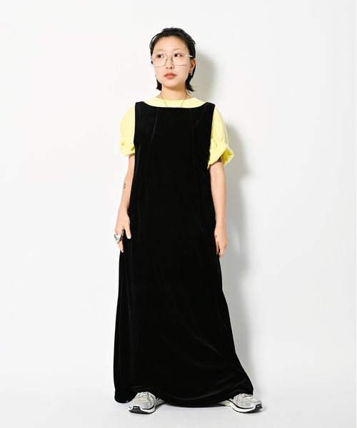 CITYSHOP（シティーショップ）の「VELVET OPEN BACK DRESS：ワンピース