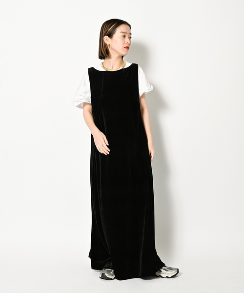 CITYSHOP（シティーショップ）の「VELVET OPEN BACK DRESS：ワンピース