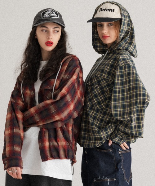 WISH FOR EVER（ウィッシュフォーエバー）の「DRAWCODE CHECK SHIRT