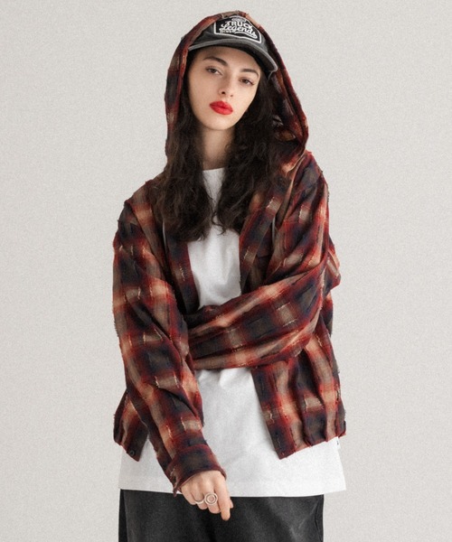 WISH FOR EVER（ウィッシュフォーエバー）の「DRAWCODE CHECK SHIRT
