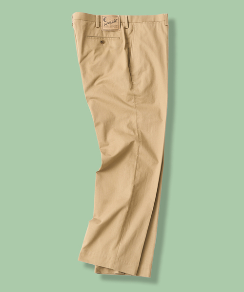 417 EDIFICE(フォーワンセブンエディフィス)の「【MOONLIGHT CLOTHING】CHINO PANTS(チノパンツ・メンズ・ベージュ・36/38/40/42)」の1枚目の写真