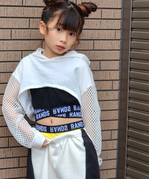 RandS/R(ランズアール)の「RandS/R ロゴゴム1分丈レギンス(レギンス/スパッツ・キッズ・オフホワイト/レッド/ブラック/イエロー・M/S/130-140cm/110-120cm)」の5枚目の写真