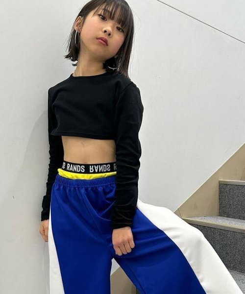 RandS/R(ランズアール)の「RandS/R ロゴゴム1分丈レギンス(レギンス/スパッツ・キッズ・オフホワイト/レッド/ブラック/イエロー・M/S/130-140cm/110-120cm)」の9枚目の写真