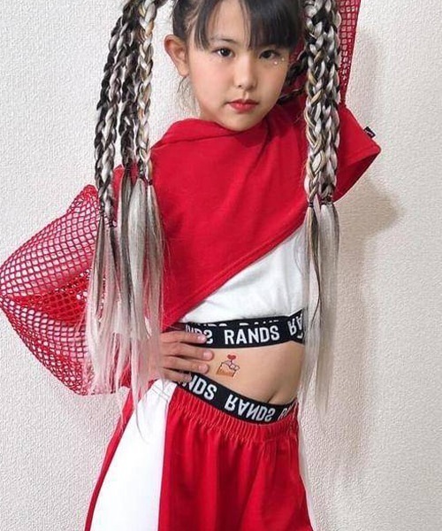 RandS/R(ランズアール)の「RandS/R ロゴゴム1分丈レギンス(レギンス/スパッツ・キッズ・オフホワイト/レッド/ブラック/イエロー・M/S/130-140cm/110-120cm)」の11枚目の写真