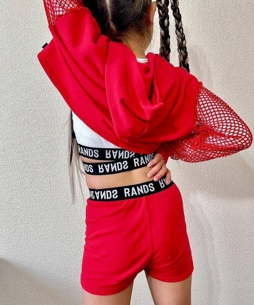RandS/R(ランズアール)の「RandS/R ロゴゴム1分丈レギンス(レギンス/スパッツ・キッズ・オフホワイト/レッド/ブラック/イエロー・M/S/130-140cm/110-120cm)」の15枚目の写真