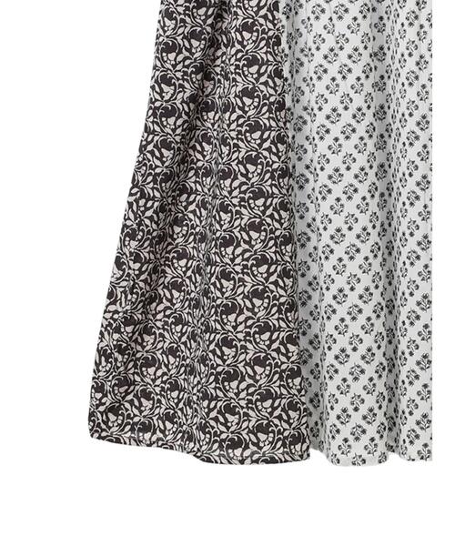 CRAFT STANDARD BOUTIQUE（クラフトスタンダードブティック）の「インド綿混エスニック切替ワンピース（ワンピース・レディース・チャコールグレー/ブルー・FREE）」の15枚目の写真