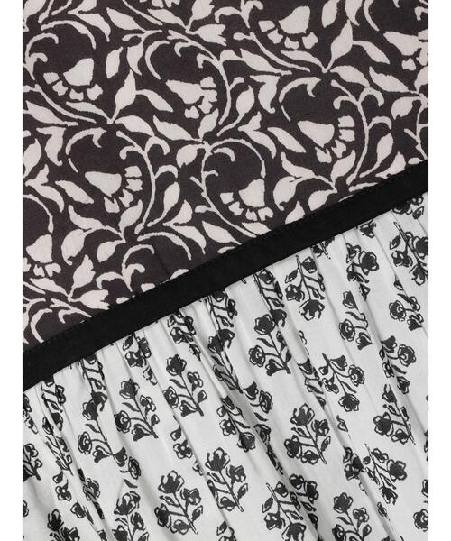 CRAFT STANDARD BOUTIQUE（クラフトスタンダードブティック）の「インド綿混エスニック切替ワンピース（ワンピース・レディース・チャコールグレー/ブルー・FREE）」の7枚目の写真