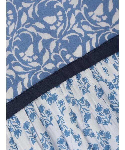 CRAFT STANDARD BOUTIQUE（クラフトスタンダードブティック）の「インド綿混エスニック切替ワンピース（ワンピース・レディース・チャコールグレー/ブルー・FREE）」の8枚目の写真