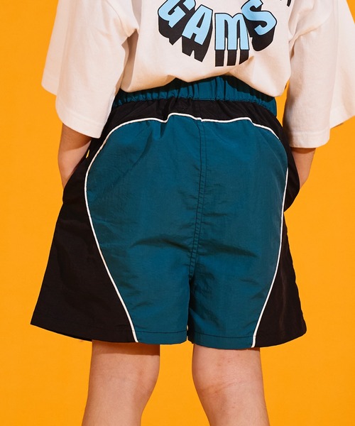 PAIRMANON STREET(ペアマノンストリート)の「【水陸両用・撥水】【PAIRMANON STREET】パイピング ナイロン ショート パンツ(その他パンツ・キッズ・レッド/グリーン/ブルー/ブラウン系その他/ブラック・110/120/100/90/140/150/130)」の4枚目の写真