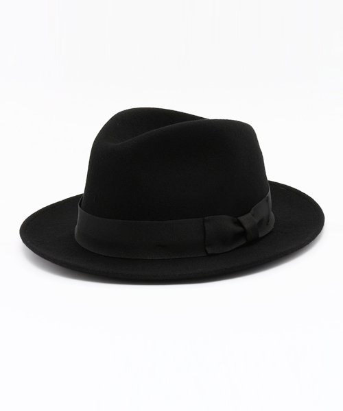 SHIPS（シップス）の「SA: SHIPS AUTHENTIC PRODUCTS(シップス オーセンティック プロダクツ) Made in USA(アメリカ製) フェルト フェドラハット（ハット・メンズ・ブラック/ブラウン/オリーブ/ネイビー・ONE SIZE）」の11枚目の写真