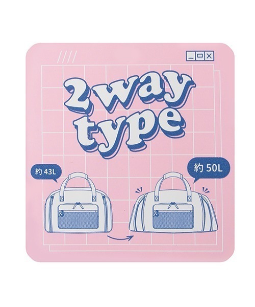 ほぼ未使用！　希少サイズ　RASH　バックジップ　セミドライ　L/XLサイズ 容量43-50L】【LTXC】メッシュポケット拡張ボストン（バックパック