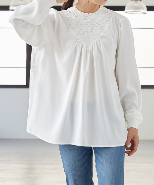 itoシャーリングブラウス ギャザーシャーリングブラウス（シャツ/ブラウス）｜itto