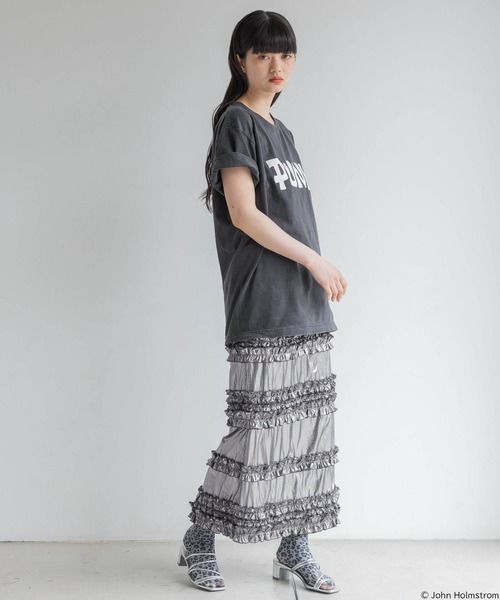 yuw(ユウ)の「JOHN HOLMSTROM T 113597(Tシャツ/カットソー・レディース・ホワイト/ブラック・FREE)」の3枚目の写真