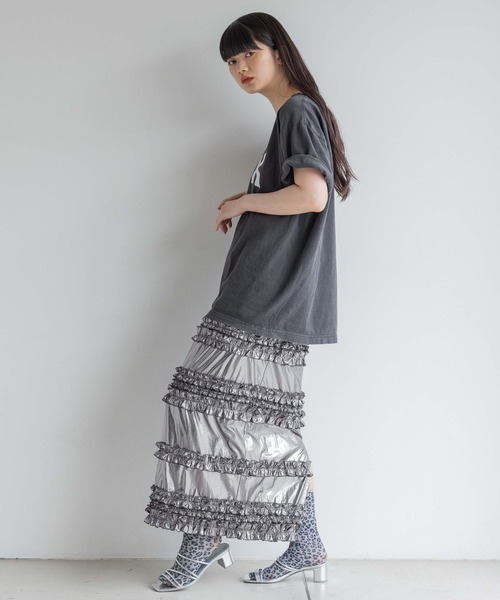 yuw(ユウ)の「JOHN HOLMSTROM T 113597(Tシャツ/カットソー・レディース・ホワイト/ブラック・FREE)」の4枚目の写真