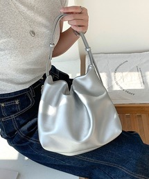 florist | ふっくらギャザーシルエットのソフトレザーハンドバッグ(ハンドバッグ)