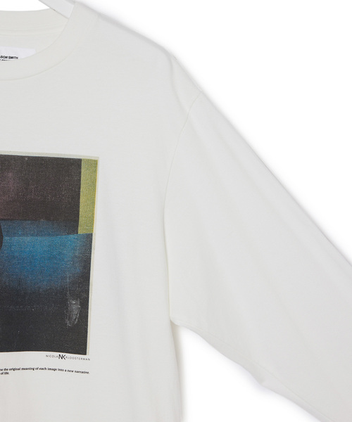 ADAM ET ROPE'(アダムエロペ)の「【JANE SMITH】NICOLA KLOOSTERMAN ABSTRACT L/S T-SHIRT(Tシャツ/カットソー・レディース・ホワイト・S)」の9枚目の写真