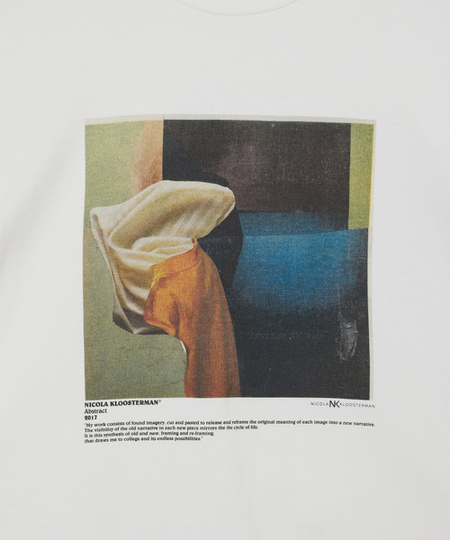 ADAM ET ROPE'(アダムエロペ)の「【JANE SMITH】NICOLA KLOOSTERMAN ABSTRACT L/S T-SHIRT(Tシャツ/カットソー・レディース・ホワイト・S)」の12枚目の写真