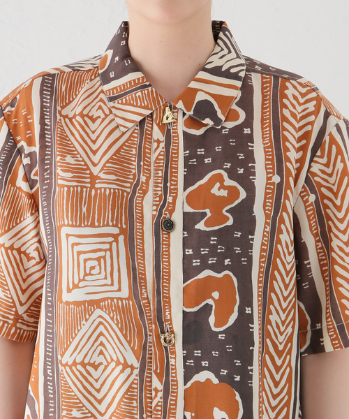 REJINA PYO（レジーナピョウ）の「【REJINA PYO /レジーナ・ピョウ】 Marty Shirt（シャツ/ブラウス・レディース・ブラウン・MEDIUM）」の7枚目の写真