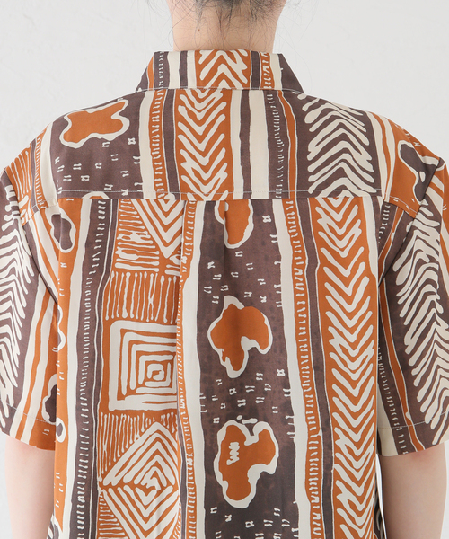 REJINA PYO（レジーナピョウ）の「【REJINA PYO /レジーナ・ピョウ】 Marty Shirt（シャツ/ブラウス・レディース・ブラウン・MEDIUM）」の8枚目の写真