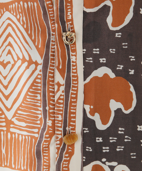 REJINA PYO（レジーナピョウ）の「【REJINA PYO /レジーナ・ピョウ】 Marty Shirt（シャツ/ブラウス・レディース・ブラウン・MEDIUM）」の11枚目の写真