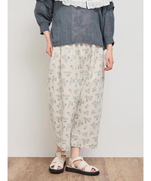 Samansa Mos2（サマンサ モスモス）の「総刺繍ストレートパンツ（その他パンツ・レディース・ブラック/チャコールグレー/ベージュ/キナリ・F）」の5枚目の写真