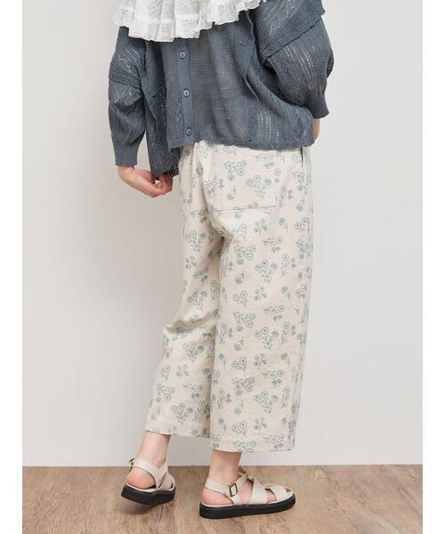 Samansa Mos2（サマンサ モスモス）の「総刺繍ストレートパンツ（その他パンツ・レディース・ブラック/チャコールグレー/ベージュ/キナリ・F）」の12枚目の写真