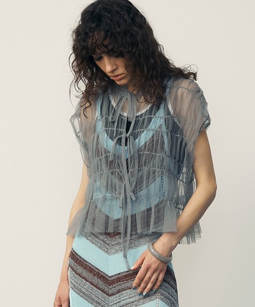 tanakadaisuke 2way tassel blouse ブラウス white LOVE blouse – tanakadaisuke