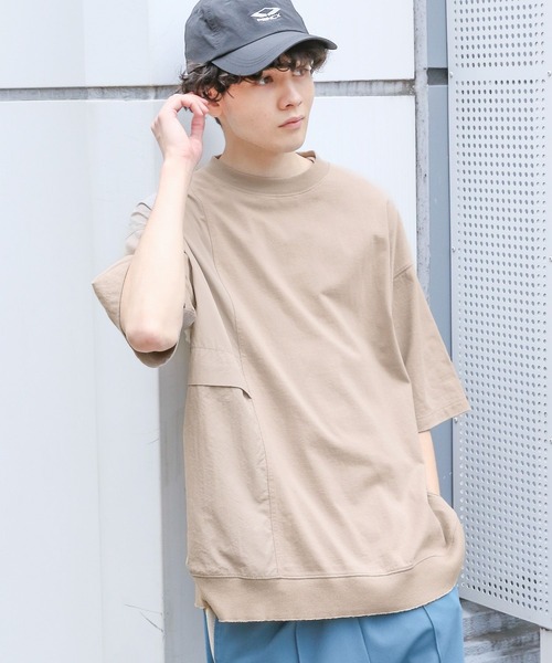 niko and...（ニコアンド）の「アウトポケットデザインＴシャツ（Tシャツ/カットソー・メンズ・グレー/アイボリー/イエロー/ブルー・MEDIUM/LARGE）」の18枚目の写真