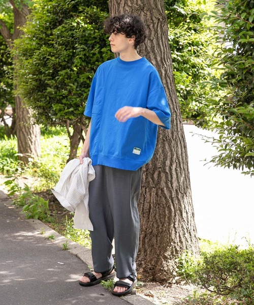 niko and...（ニコアンド）の「アウトポケットデザインＴシャツ（Tシャツ/カットソー・メンズ・グレー/アイボリー/イエロー/ブルー・MEDIUM/LARGE）」の8枚目の写真