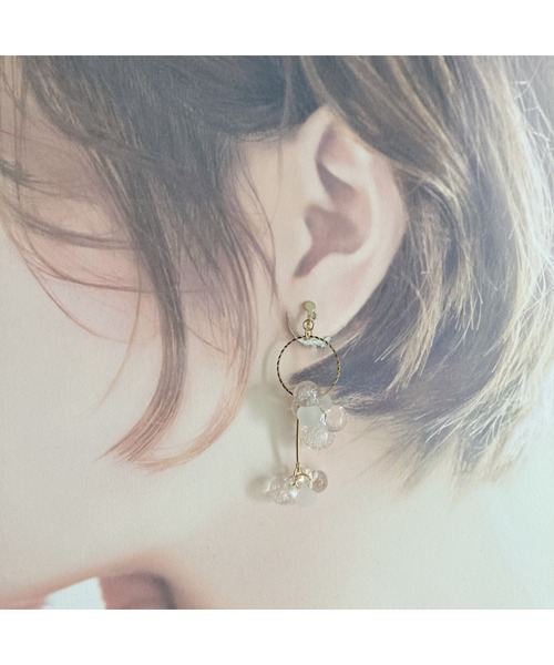 tone(トーン)の「【amechan】bubble(イヤリング)(MA)(イヤリング・レディース・クリア・FREE)」の3枚目の写真