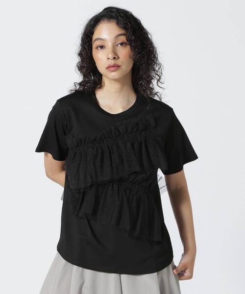 Risley（リズレー）の「Risley/リズレー/フリルカットソー（T