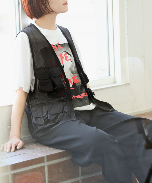 Spick & Span(スピックアンドスパン)の「メッシュフィッシングベスト(ベスト・レディース・ベージュ/ブラック・FREE)」の21枚目の写真