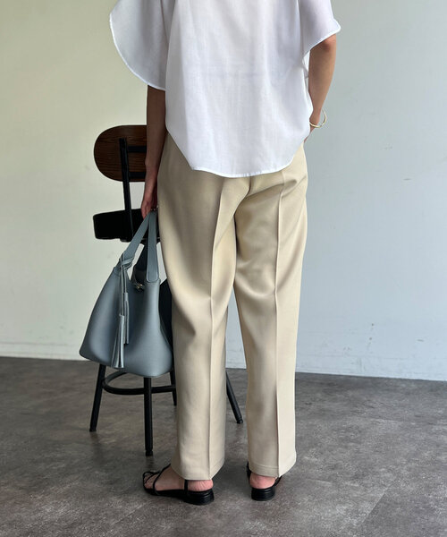 Chez toi（シェトワ）の「マーベルトスラックスパンツ（その他パンツ・レディース・ネイビー/ベージュ/ブルー・FREE）」の9枚目の写真