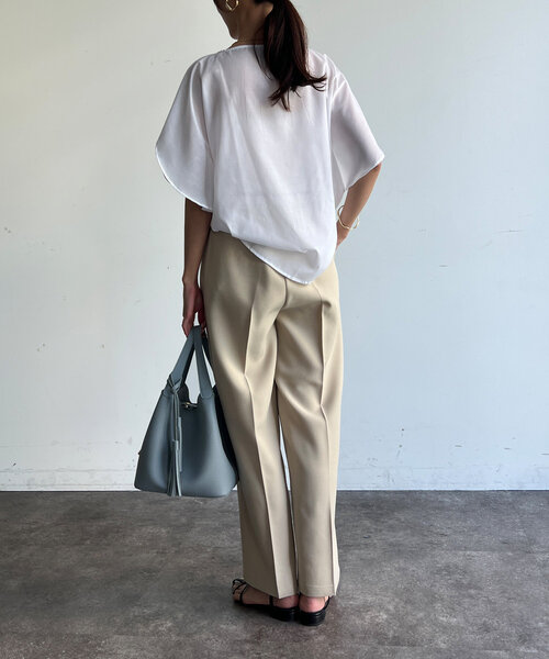 Chez toi（シェトワ）の「マーベルトスラックスパンツ（その他パンツ・レディース・ネイビー/ベージュ/ブルー・FREE）」の12枚目の写真