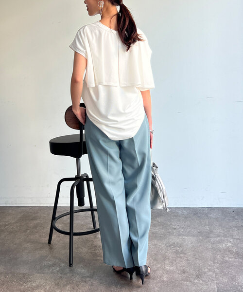 Chez toi（シェトワ）の「マーベルトスラックスパンツ（その他パンツ・レディース・ネイビー/ベージュ/ブルー・FREE）」の22枚目の写真