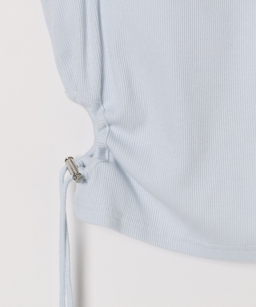 Heather（ヘザー）の「カップ付きサイドカットタンク　127402（タンクトップ・レディース・ホワイト/ライトブルー/ブラック・FREE）」の7枚目の写真