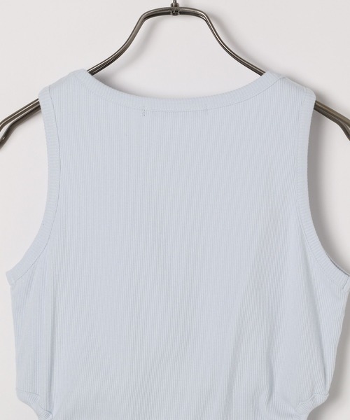 Heather（ヘザー）の「カップ付きサイドカットタンク　127402（タンクトップ・レディース・ホワイト/ライトブルー/ブラック・FREE）」の9枚目の写真
