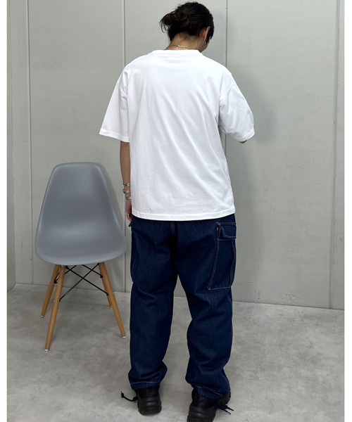 MODISH GAZE(モディシュガゼ)の「REVIVAL 発泡PT ビッグシルエットTシャツ(Tシャツ/カットソー・メンズ・ネイビー/ブラック/ホワイト・MEDIUM/LARGE)」の10枚目の写真