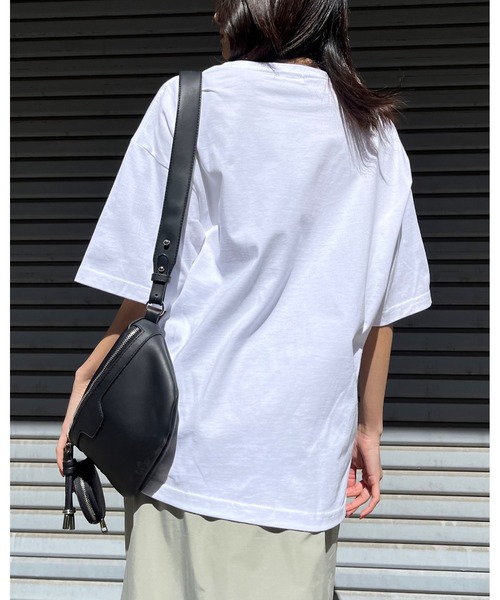 MODISH GAZE(モディシュガゼ)の「REVIVAL 発泡PT ビッグシルエットTシャツ(Tシャツ/カットソー・メンズ・ネイビー/ブラック/ホワイト・MEDIUM/LARGE)」の16枚目の写真