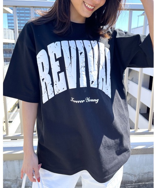 MODISH GAZE(モディシュガゼ)の「REVIVAL 発泡PT ビッグシルエットTシャツ(Tシャツ/カットソー・メンズ・ネイビー/ブラック/ホワイト・MEDIUM/LARGE)」の20枚目の写真