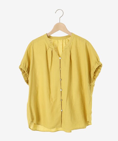 le.coeur blanc(ルクールブラン)の「《手洗い可能》レーヨン麻ドルマンブラウス(シャツ/ブラウス・レディース・ブラック/イエロー/ブラウン/グレイッシュベージュ・38)」の6枚目の写真