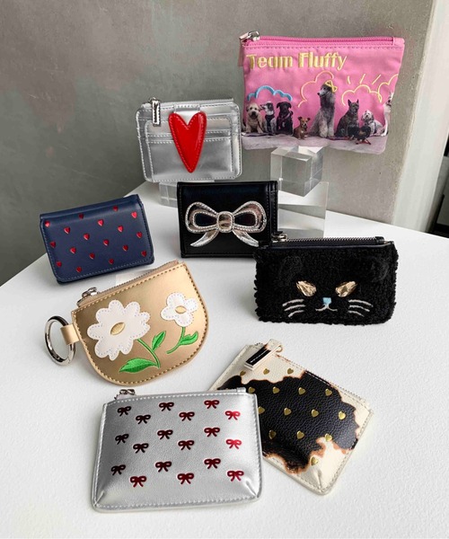 Casselini(キャセリーニ)の「Casselini(キャセリーニ)フォイルプリントカードケース(カードケース・レディース・ネイビー/ブラック/シルバー/アニマル・FREE)」の16枚目の写真