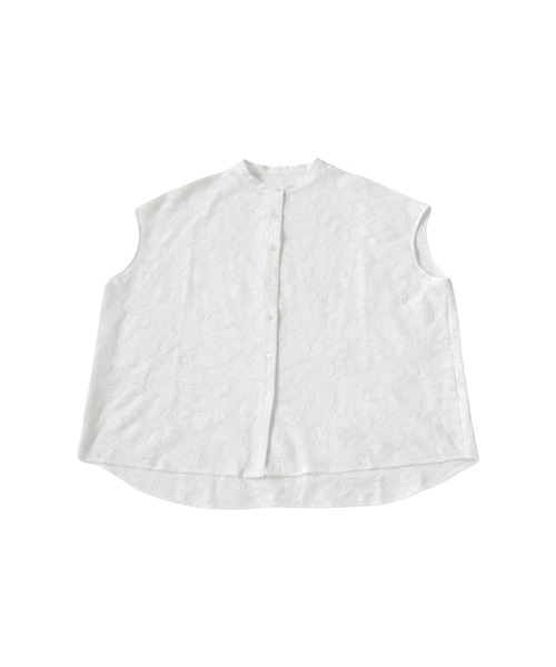antiqua(アンティカ)の「ノースリーブレースシャツ(シャツ/ブラウス・レディース・ホワイト/ブラック・ONESIZE)」の16枚目の写真