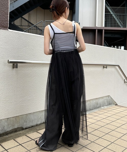 ISOOK(アイスー)の「【ISOOK / アイスー】アシンメトリーデザインタンクトップ / アシメタンクトップ リボン ワンショル キャミソール ZOZOTOWN限定(タンクトップ・レディース・ブラック/カーキ/ホワイト・FREE)」の15枚目の写真