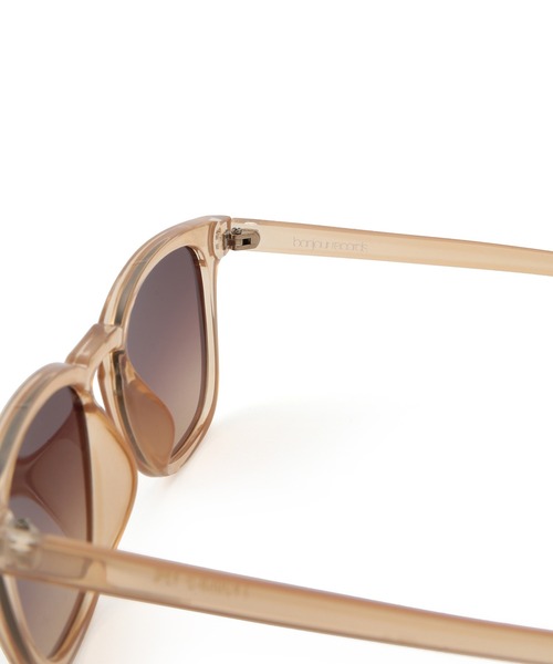 bonjour records(ボンジュールレコーズ)の「【bonjour records/ボンジュールレコード】 original Wellington Sunglass 2 ウェリントンタイプサングラス(サングラス・メンズ・ベージュ/ピンク/ブラック・FREE)」の6枚目の写真