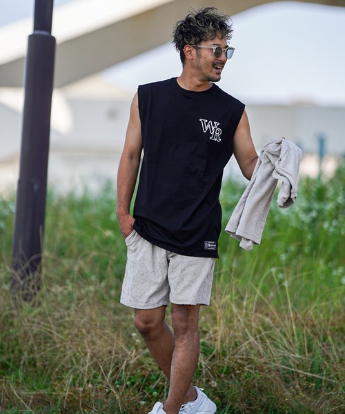 adamsJUGGLER(アダムスジャグラー)の「W/R O.Eノースリーブ(タンクトップ・メンズ・ホワイト/ブラック・M/L/XL)」の5枚目の写真